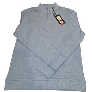 Walyer Hagen Mens Midweight 1/4 Zip Pullover Sweatshirt Blue Heather Sz S